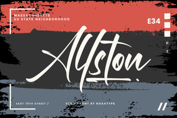 Allston Script Font for Modern Branding