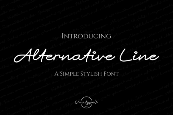 Alternative Line Font for Authentic Branding