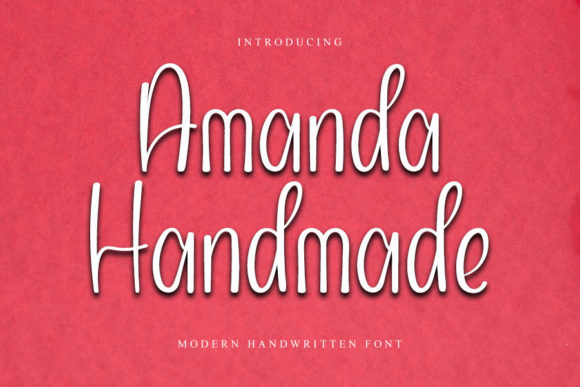 Amanda Handmade Font for Editorial Design