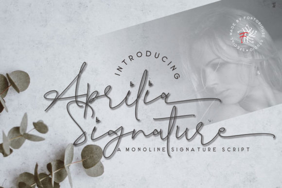 Aprilia Signature Font for Makers and Designers