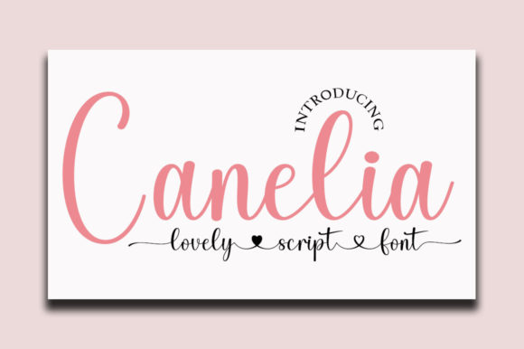 Canelia: The Elegant Script Font for Makers