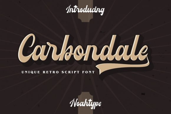Carbondale: A Retro Script Typeface for Editorial Design
