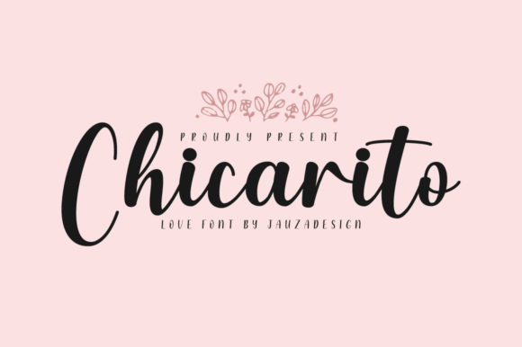 Chicarito: A Romantic Script Typeface for Editorial Design