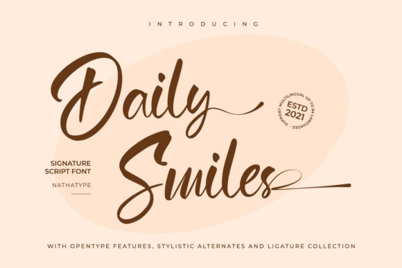 Daily Smiles Font for Modern Campaign Design