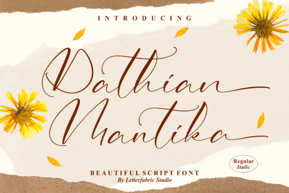 Dathian Mantika: The Elegant Script Font for Designers