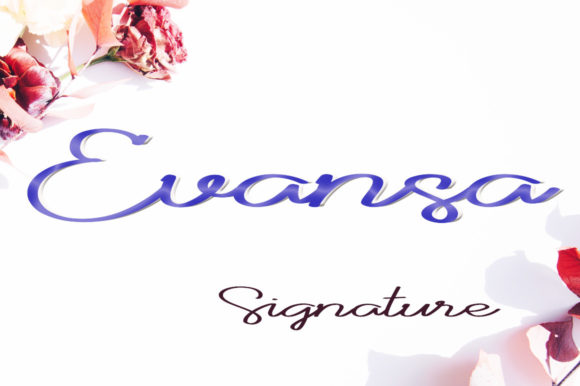 Evansa: A Refined Script Font for Editorial Design