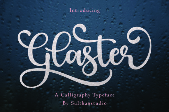 Glaster Font: Bold Script for Campaign Impact