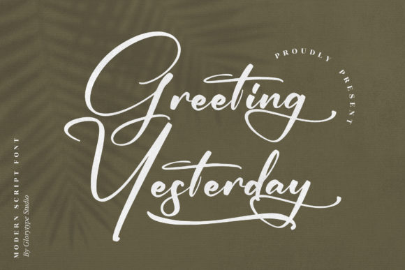 Greeting Yesterday Font for Elegant Branding