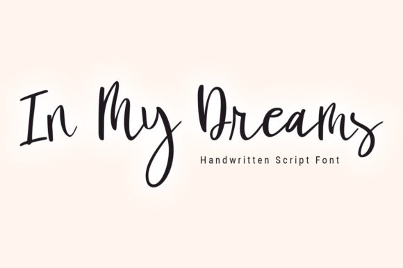 In My Dreams Font for Editorial Design