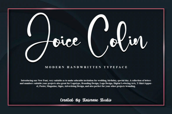 Joice Colin: The Elegant Script Font for Modern Designers