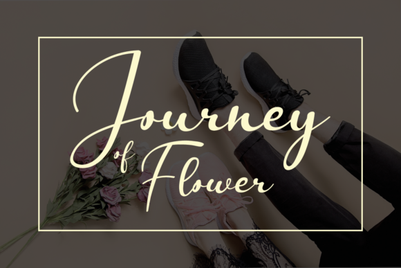 Journey of Flower: An Elegant Script Font for Editorial Design