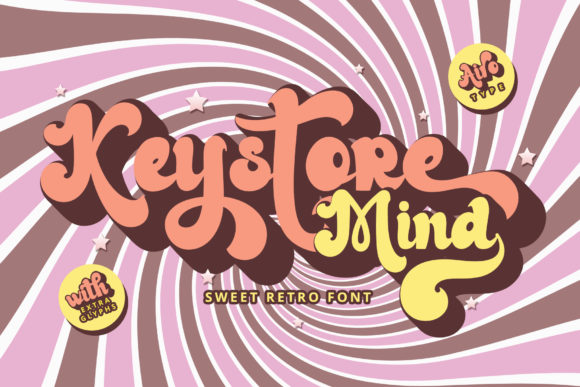 Keystore Mind: Bold Retro Script Font for Web