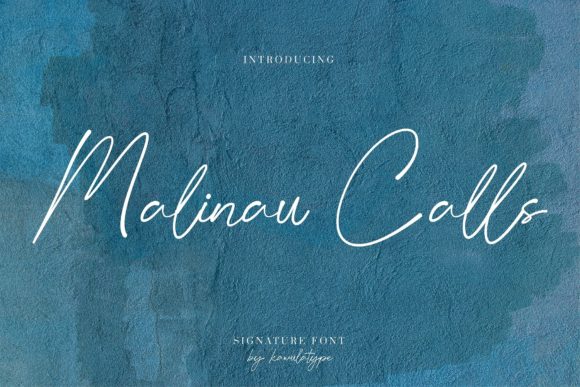 Malinau Calls: A Stylish Script Font for Crafters
