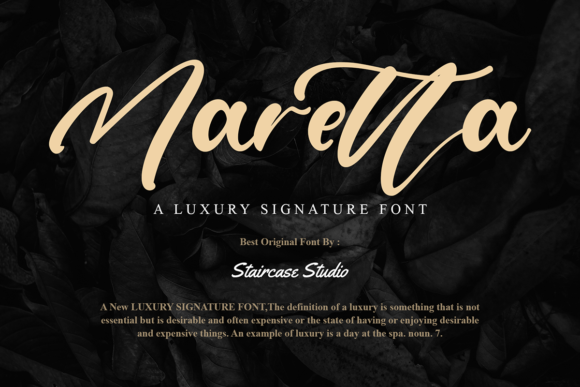 Maretta: The Chic Script Font for Branding