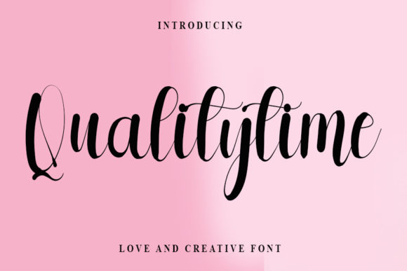 Qualitytime Font for Professional Branding