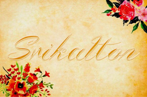Srikatton: A Premium Script Font for Modern Campaigns