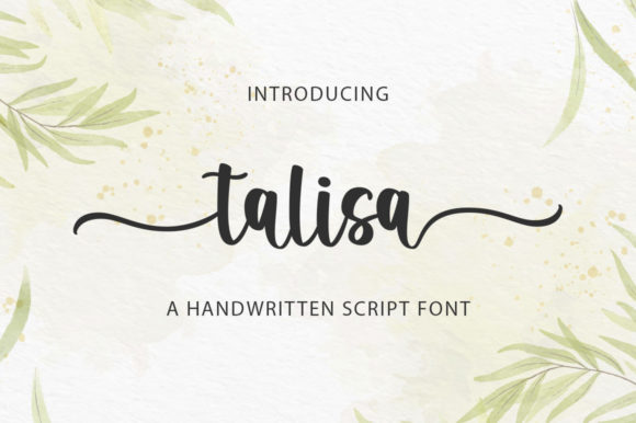 Talisa Script Font for Editorial Design