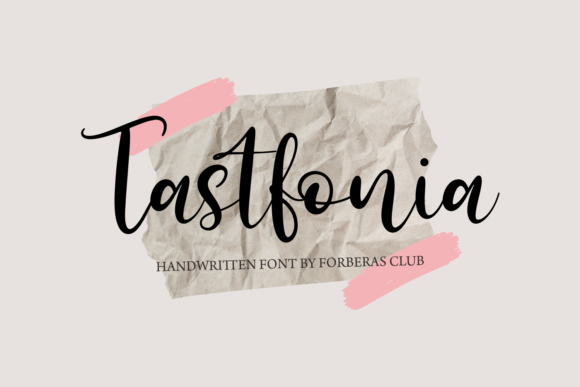 Tastfonia Script Font for Makers and Sellers