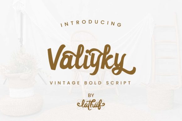 Valiyky Typeface for Editorial Design