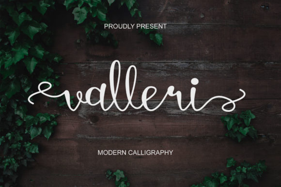 Valleri: A Modern Script Font for Luxury Branding