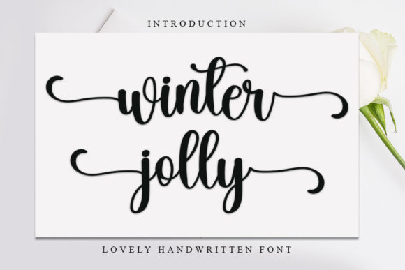 Winter Jolly: The Enchanting Handwritten Font for Makers